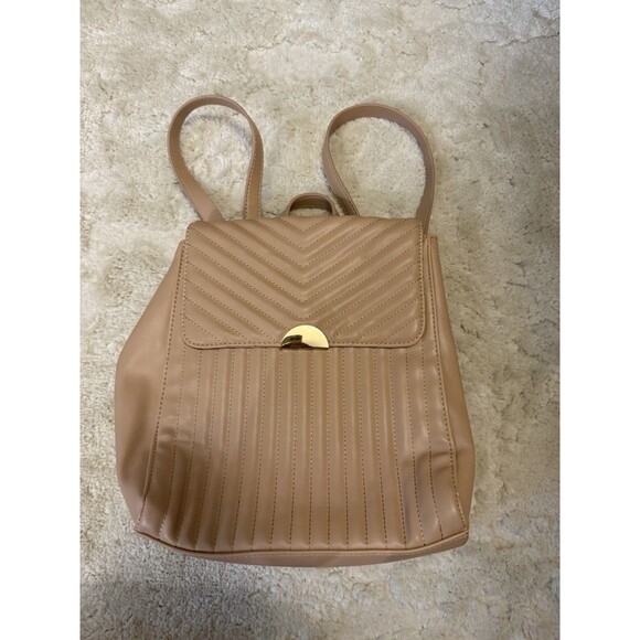 A New Day Quilted Women's Backpack Nude Blush Color Handbag Purse Satchel - Picture 1 of 7